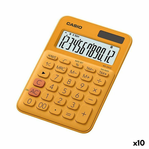 Calculator Casio MS-20UC 2,3 x 10,5 x 14,95 cm Orange (10Units)-0