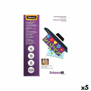 Laminating Pouches Fellowes 100 Pieces Transparent A4 (5 Units)-0