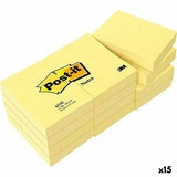 Notepad Post-it 38 x 51 mm Yellow (15 Units)-0