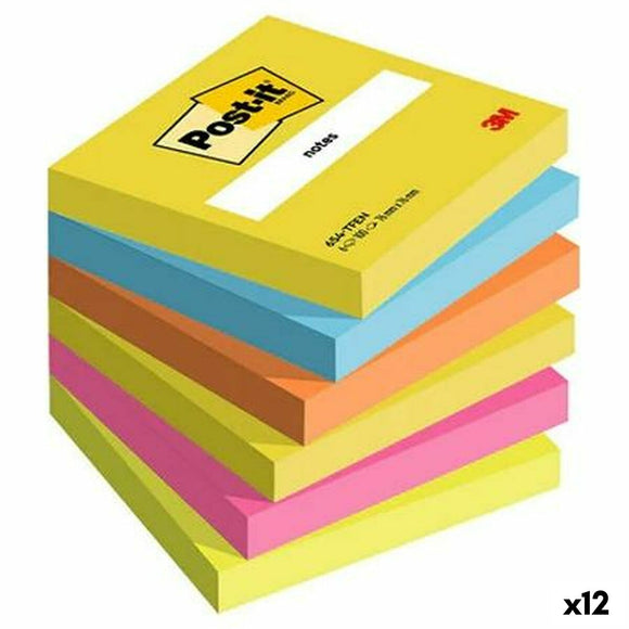 Notepad Post-it 76 x 76 mm Multicolour 100 Sheets (12 Units)-0