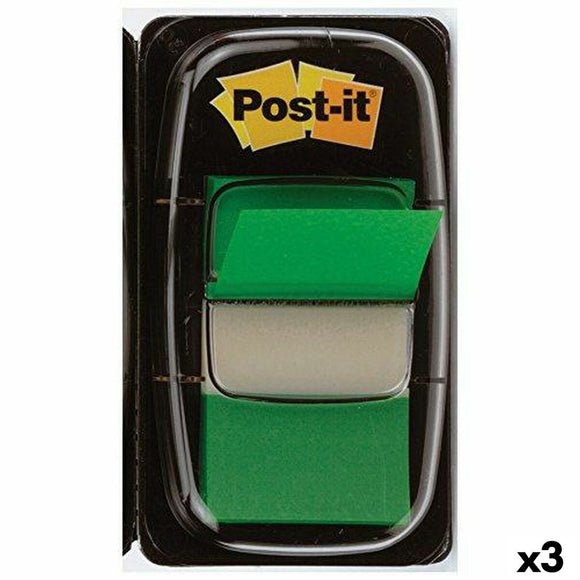 Sticky Notes Post-it Index 25 x 43 mm Green (3 Units)-0