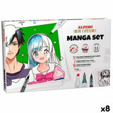 Set of Felt Tip Pens Alpino Manga Color Experience (8 Units)-0