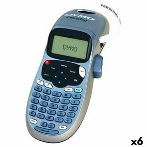 Electric Label Maker Dymo LetraTag LT-100H Blue Grey (6 Units)-0