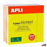 Sticky Notes Apli Funny Multicolour 75 x 75 mm (48 Units)-0