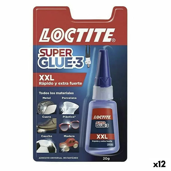 Instant Adhesive Loctite Super Glue-3 XXL 20 g (12 Units)-0