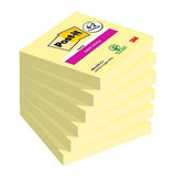 Sticky Notes Post-it Super Sticky Yellow 76 x 76 mm 6 Pieces (24 Units)-1