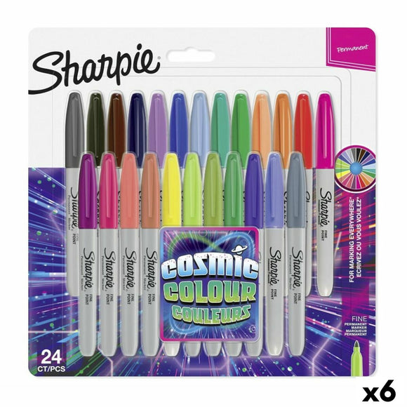 Set of Markers Sharpie Cosmic Colour Multicolour (6 Units)-0