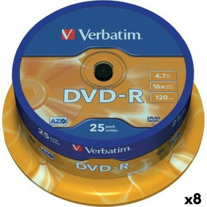 DVD-R Verbatim 4,7 GB 16x (8 Units)-0