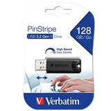 USB stick Verbatim PINSTRIPE Black 128 GB (10 Units)-1