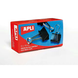 Clamps Apli Black Silver 51 mm (36 Units)-2