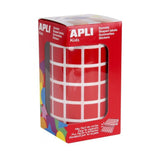 Stickers Apli Gomets Red Squared 15 x 15 cm (36 Units)-1