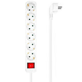 Power Socket - 6 Sockets with Switch Aisens White (1,4 m) (25 Units)-1