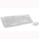 Keyboard and Mouse Logitech White Spanish Qwerty (6 Units)-2