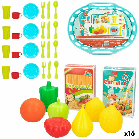 Toy Food Set Colorbaby Kitchenware and utensils 34 Pieces 33 Pieces (16 Units)-0