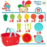 Toy Food Set Colorbaby Kitchenware and utensils 36 Pieces (12 Units)-3