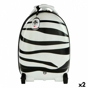 Trolley Backpack Rastar Children's Radio control Zebra 2,4 GHz 34 x 48 x 27,5 cm (2 Units)-0