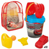 Beach toys set Cars polypropylene (12 Units)-0