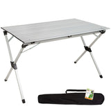 Folding Table Aktive Silver Aluminium 110 x 70 x 70 cm (4 Units)-4
