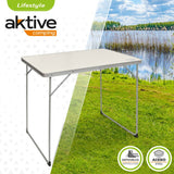 Folding Table Aktive White 80 x 70 x 60 cm (4 Units)-3