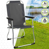 Foldable Camping Chair Aktive Dark grey 45 x 91 x 47 cm (6 Units)-3