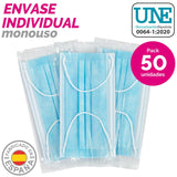 Box of hygienic masks SensiKare 50 Pieces (12 Units)-6