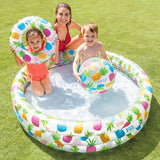 Inflatable Paddling Pool for Children Intex Pineapples Rings 248 L 132 x 28 x 132 cm (12 Units)-2
