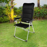 Beach Chair Aktive Deluxe Foldable Black 49 x 123 x 67 cm (2 Units)-5