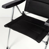 Beach Chair Aktive Deluxe Foldable Black 49 x 123 x 67 cm (2 Units)-4