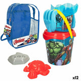 Beach toys set The Avengers Ø 18 cm polypropylene (12 Units)-0