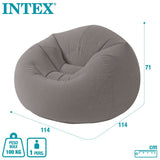 Inflatable Armchair Intex Grey 107 x 69 x 104 cm 114 x 71 x 114 cm (6 Units)-2