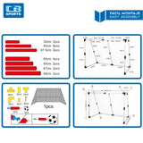 Football Goal Colorbaby 190 x 132 x 90 cm (2 Units)-1