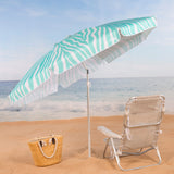 Beach parasol Aktive Blue 200 x 195 x 200 cm (6 Units)-5