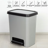 Waste bin Curver Grey Plastic 25 L (5 Units)-5