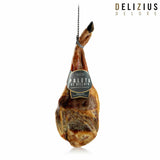 Set of Iberian Acorn-Fed Ham Shoulder and Ham Holder Delizius Deluxe-2