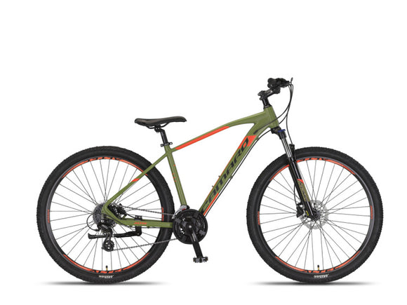Camaro 27.5 Inch 45 cm Unisex 24SP Hydraulic Disc Brake Army Green/Red-0