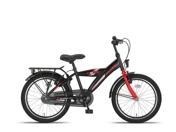Hero 20 Inch Boys Rim Brakes Black/Red-0