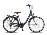 Metro 28 Inch 52 cm Women 7SP Rim Brakes Anthracite-0