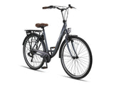 Metro 28 Inch 52 cm Women 7SP Rim Brakes Anthracite-1