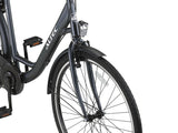 Metro 28 Inch 52 cm Women 7SP Rim Brakes Anthracite-4