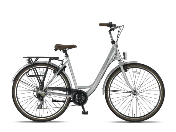 Metro 28 Inch 52 cm Women 7SP Rim Brakes Silver grey-0