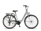 Metro 28 Inch 52 cm Women 7SP Rim Brakes Silver grey-0