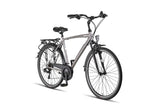 Ventura Trekking 28 Inch 56 cm Men 21SP Rim Brakes Silver grey-1