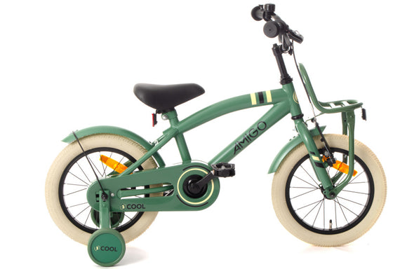 2Cool 14 Inch 24 cm Boys Coaster Brake Green-0