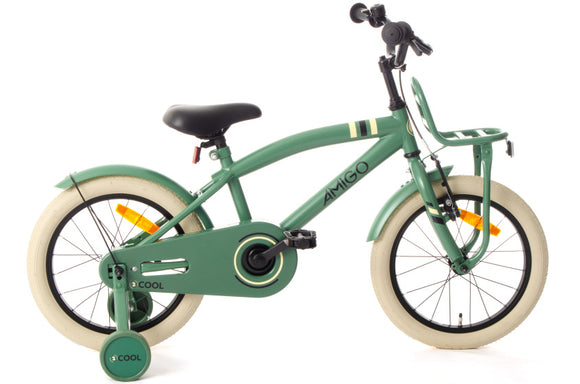 2Cool 16 Inch 26 cm Boys Coaster Brake Green-0