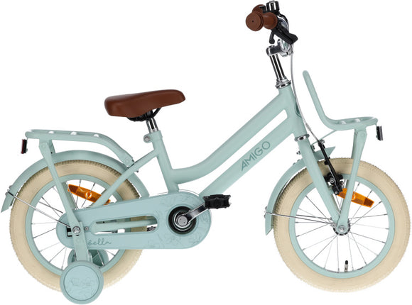 Bella 14 Inch 24 cm Girls Coaster Brake Green-0