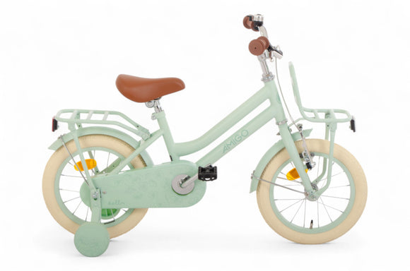Bella 14 Inch Girls Coaster Brake Green-0