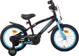 BMX Jump 16 Inch 25,5 cm Boys Coaster Brake Black/Blue-0