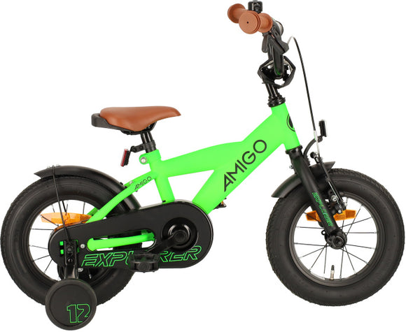 Explorer 12 Inch 20 cm Boys Coaster Brake Green/Black-0