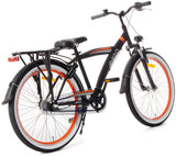 Roady 24 Inch Boys 3SP Coaster Brake Black/Orange-5