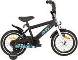 Speeder 14 Inch 24 cm Boys Coaster Brake Black/Blue-0
